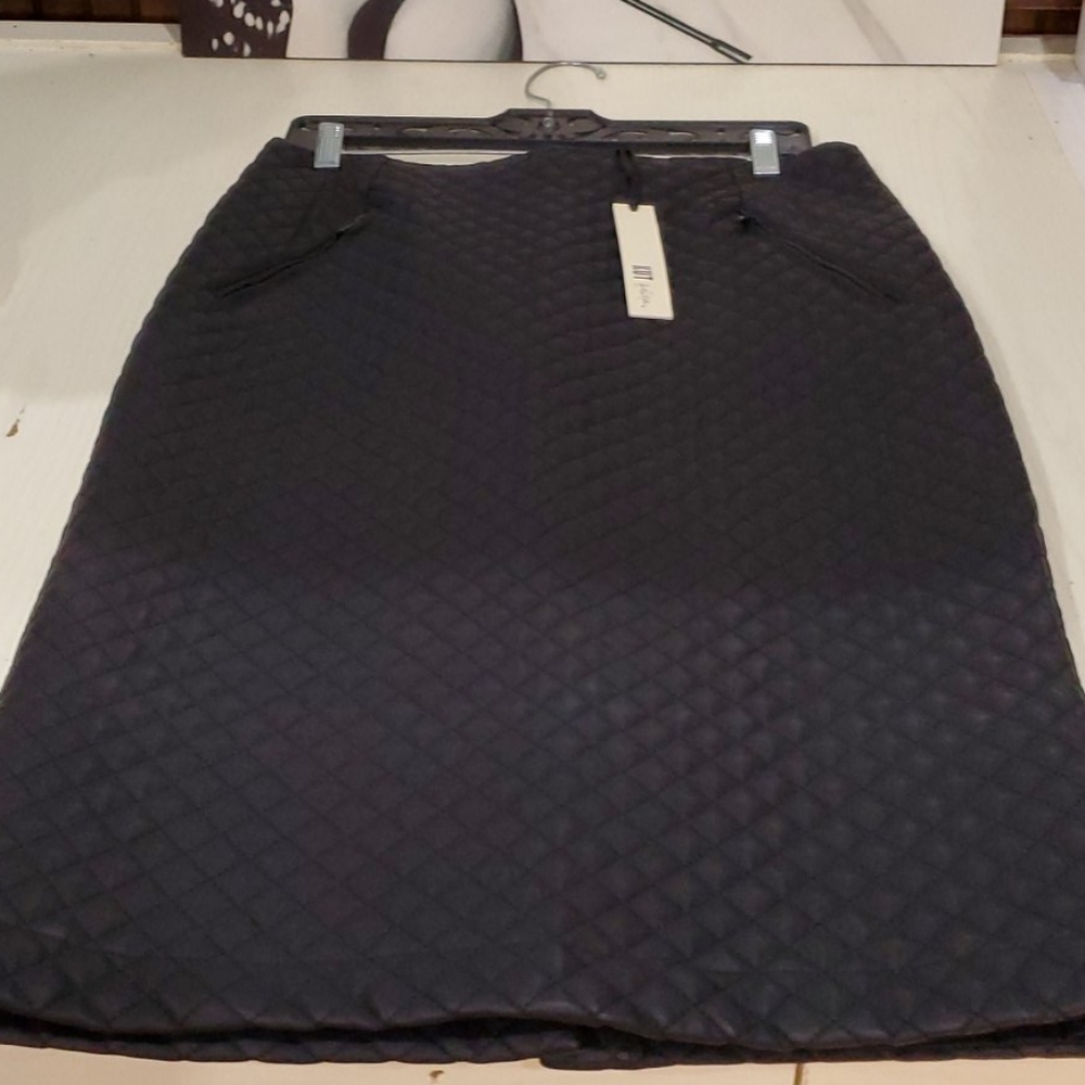 Faux leather skirt